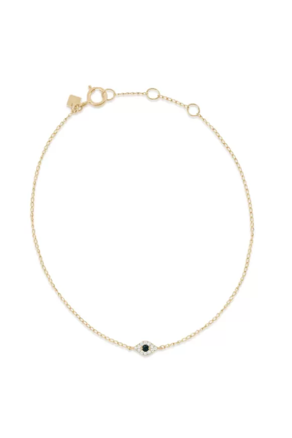 Women By Charlotte Bracelets-14Kt Gold Evil Eye Bracelet