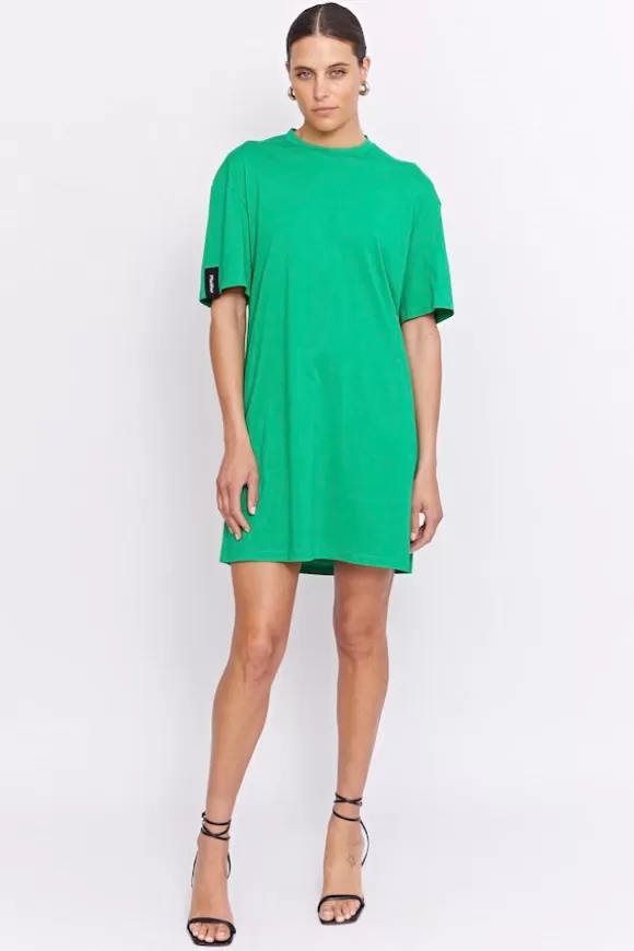 Women Pfeiffer Dresses-808 Disco Tee Dress Moss