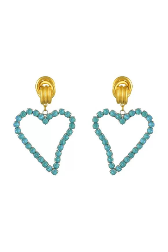 Women Mayol Earrings-All Of My Heart Earrings Aqua