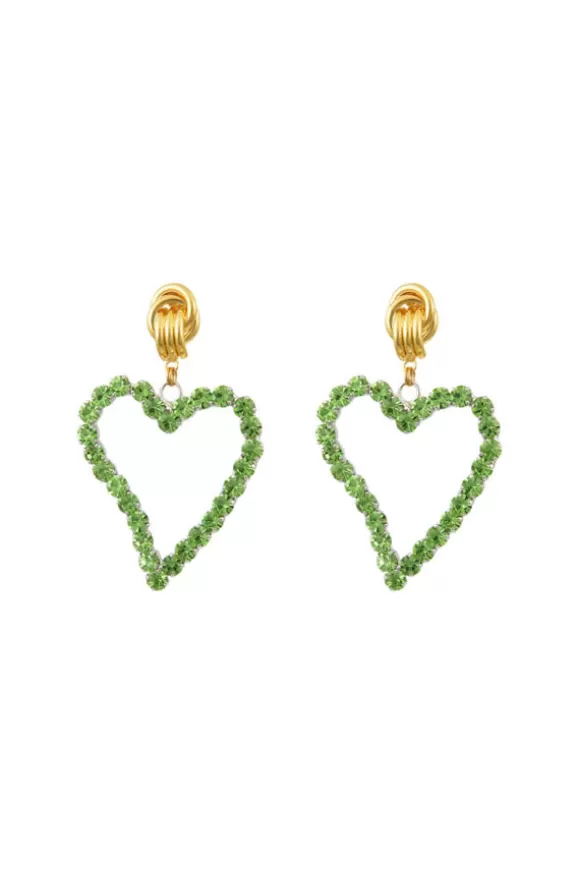 Women Mayol Earrings-All Of My Heart Earrings Mini Light Green