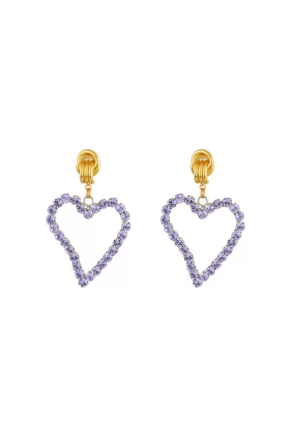 Women Mayol Earrings-All Of My Heart Earrings Mini Lilac