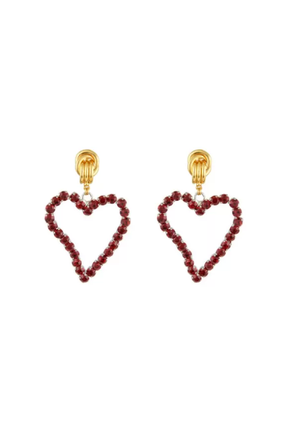 Women Mayol Earrings-All Of My Heart Earrings Mini Red