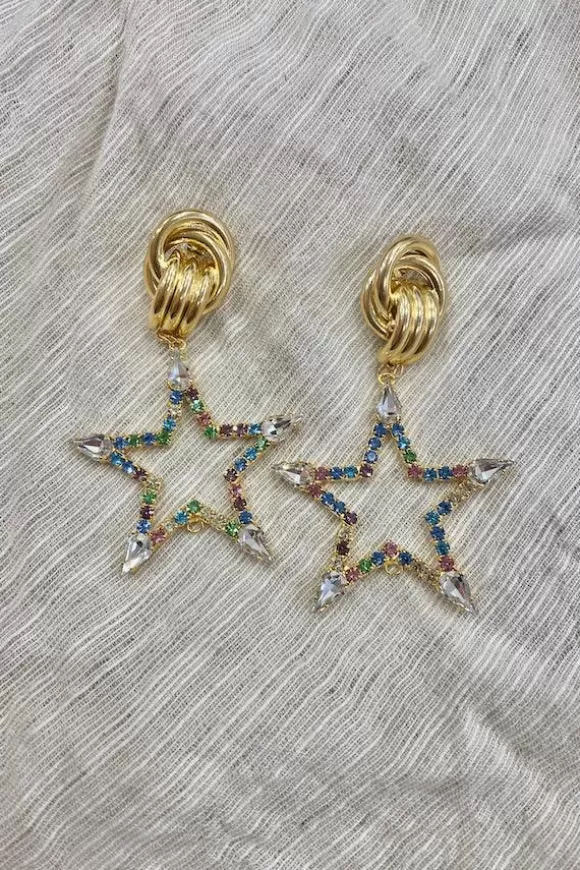 Women Mayol Earrings-All Of My Star Earrings Multi