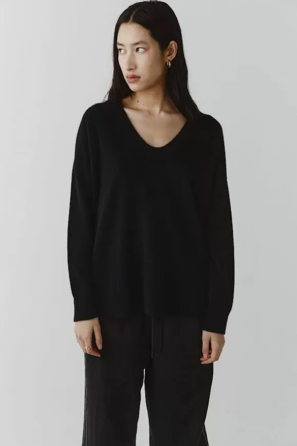 Women Marle Knitwear-Ari Jumper Black