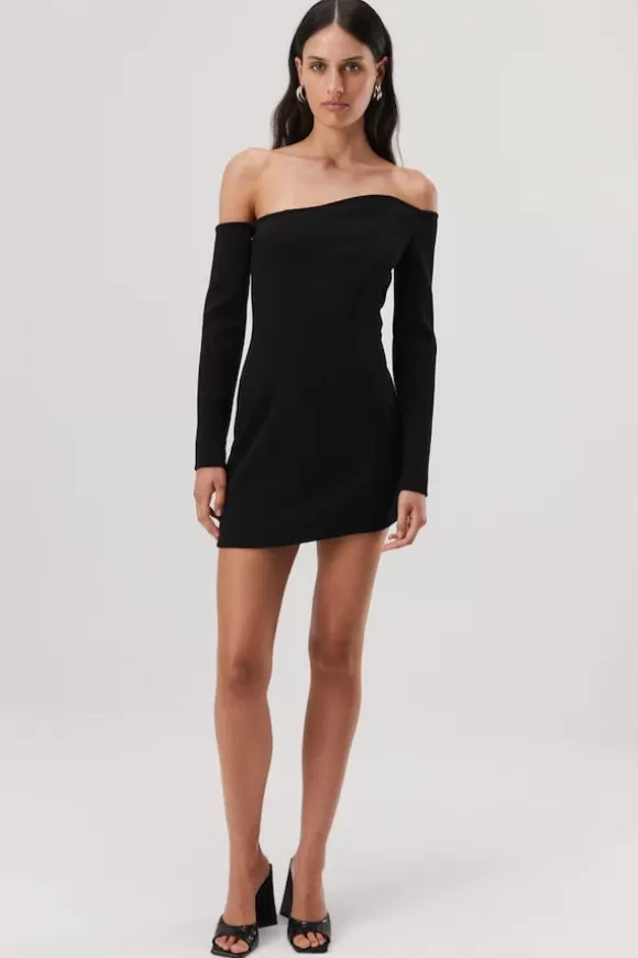 Women Misha Dresses-Baker Asymmetric Neckline Mini Dress