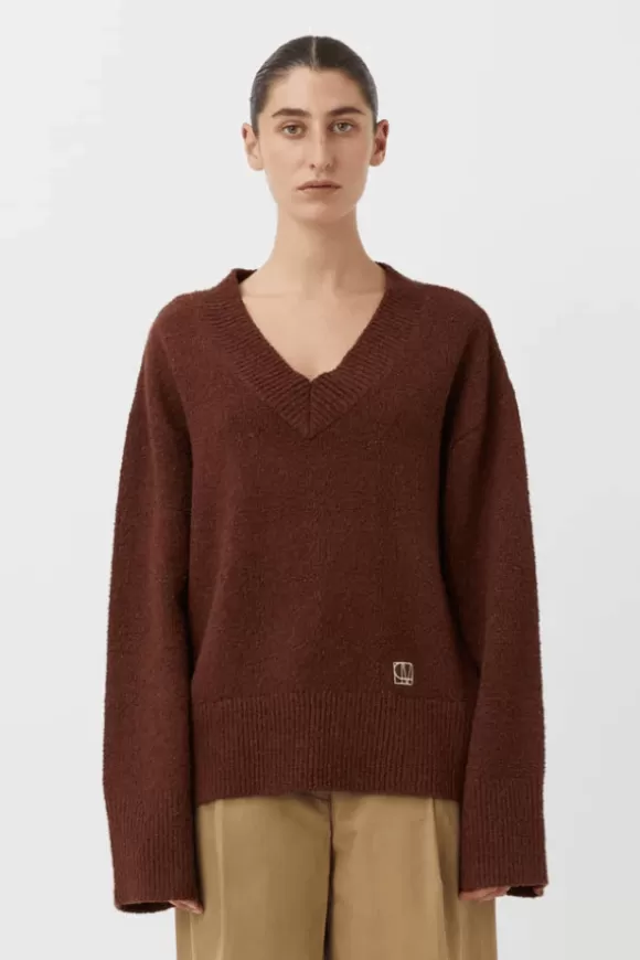 Women Camilla And Marc Knitwear-Bauer V Neck Sweater