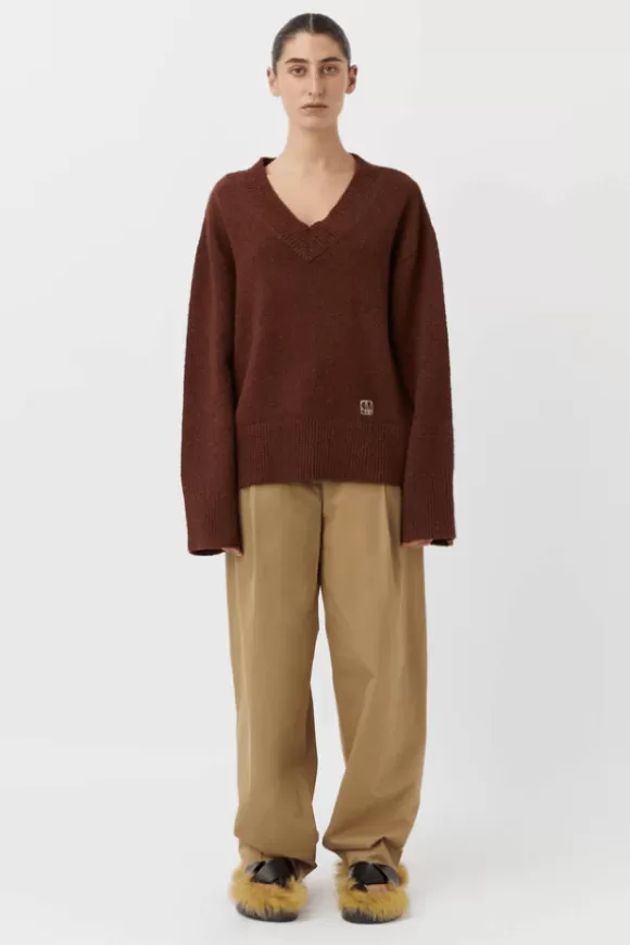 Women Camilla And Marc Knitwear-Bauer V Neck Sweater