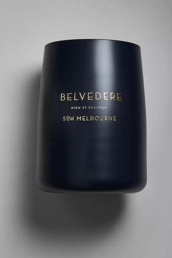 Women SOH Melbourne Candles-Belvedere Navy Matte Glass