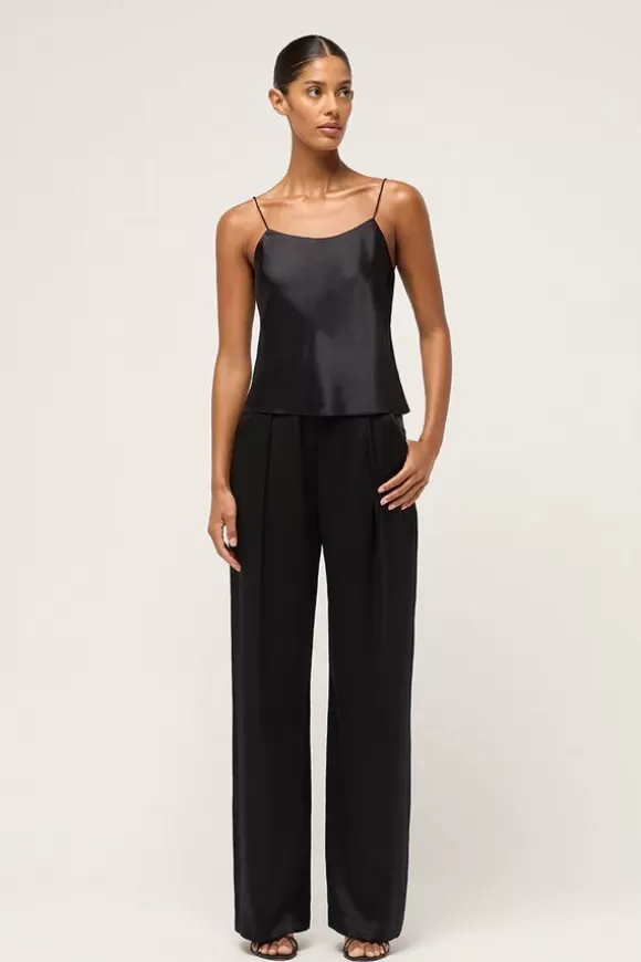 Women Michael Lo Sordo Tops-Bias Camisole Black