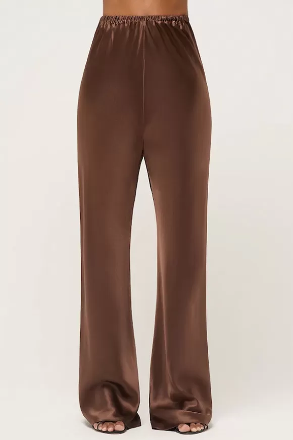 Women Michael Lo Sordo Pants-Bias Lounge Pant Brown