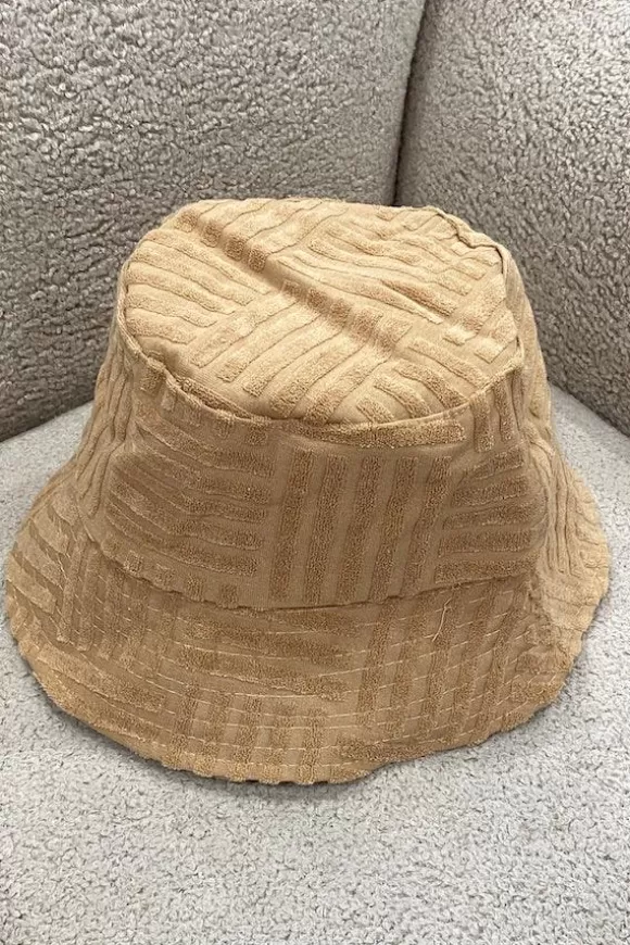 Women By Girls With Gems Headwear-Bucket Hat Beige