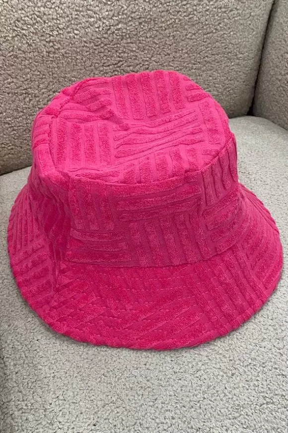 Women By Girls With Gems Headwear-Bucket Hat Pink