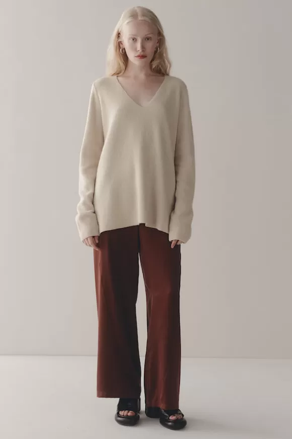 Women Marle Knitwear-Emeri Jumper Ivory