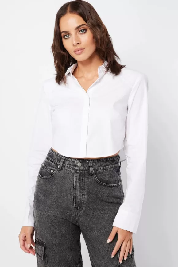 Women Mossman Shirts-Evoke Crop Shirt