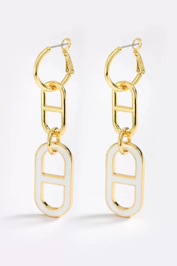 Women Emma Pills Earrings-Extra Pill Earrings White Glo