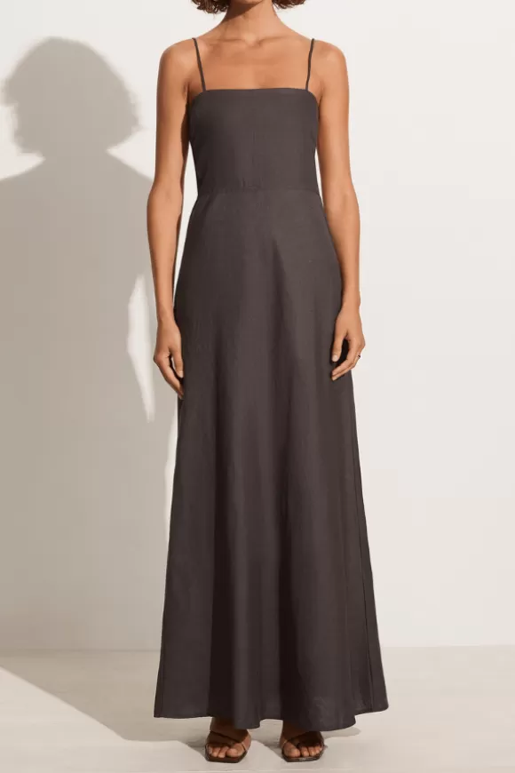 Women Faithfull the Brand Dresses-Garcia Maxi Dress Charcoal