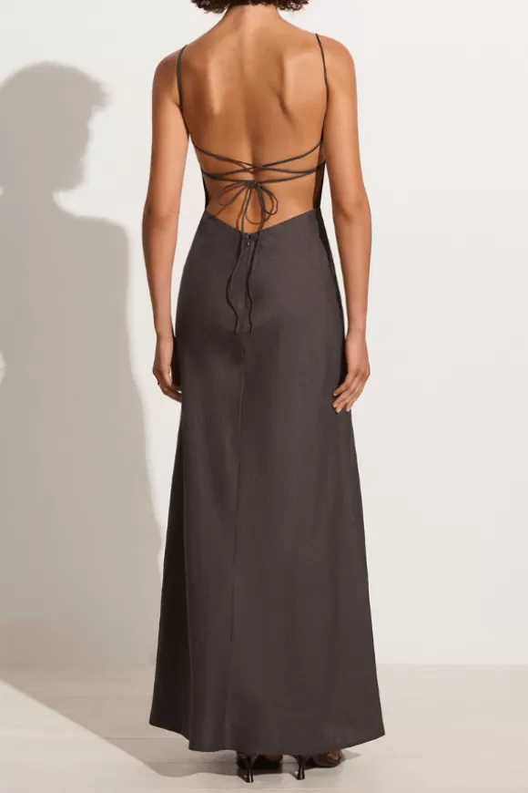 Women Faithfull the Brand Dresses-Garcia Maxi Dress Charcoal