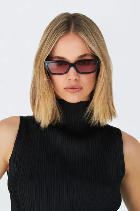 Women Luv Lou Eyewear-Gigi Black Red