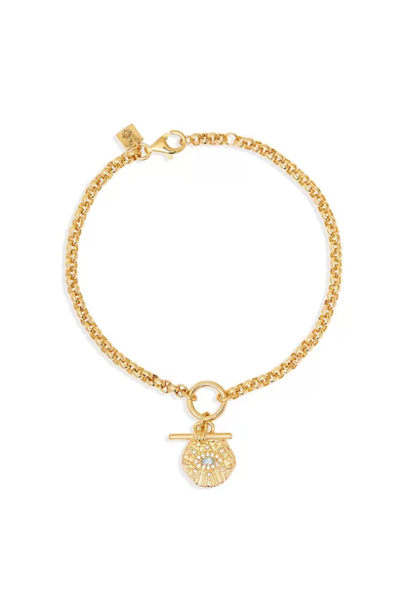 Women By Charlotte Bracelets-Gold Awaken Fob Bracelet