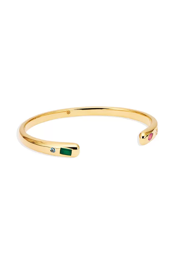 Women By Charlotte Bracelets-Gold Connect To The Universe Cuff