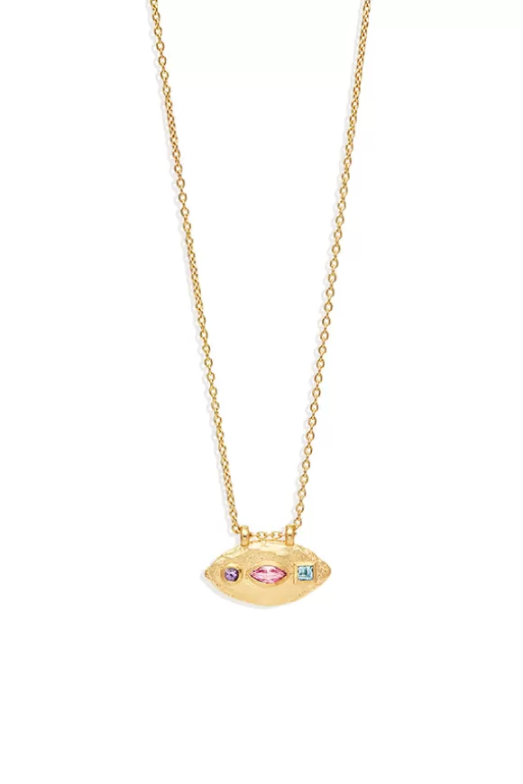 Women By Charlotte Necklaces-Gold Connect To The Universe Necklace