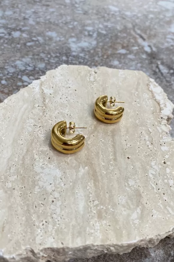 Women Enesea Earrings-Gold Cuff Earrings