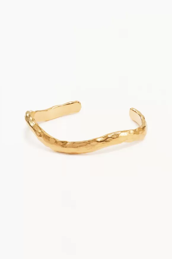 Women By Charlotte Bracelets-Gold Horizon Cuff