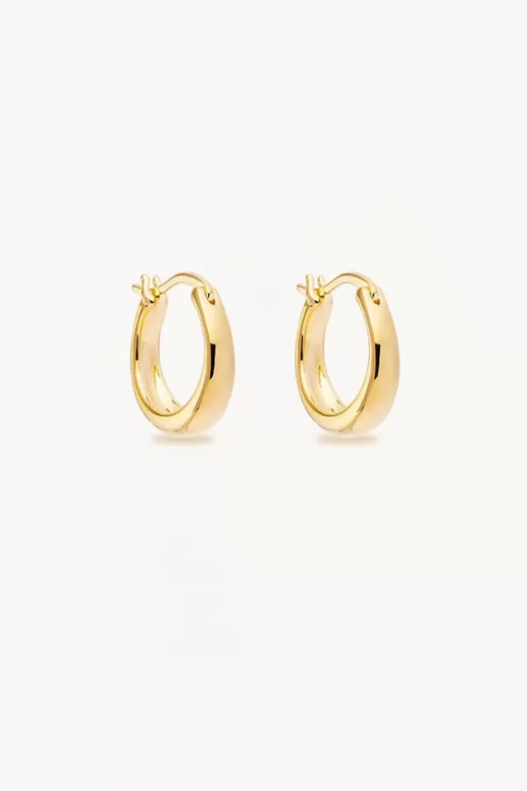 Women By Charlotte Earrings-Gold Infinite Horizon Large Hoops