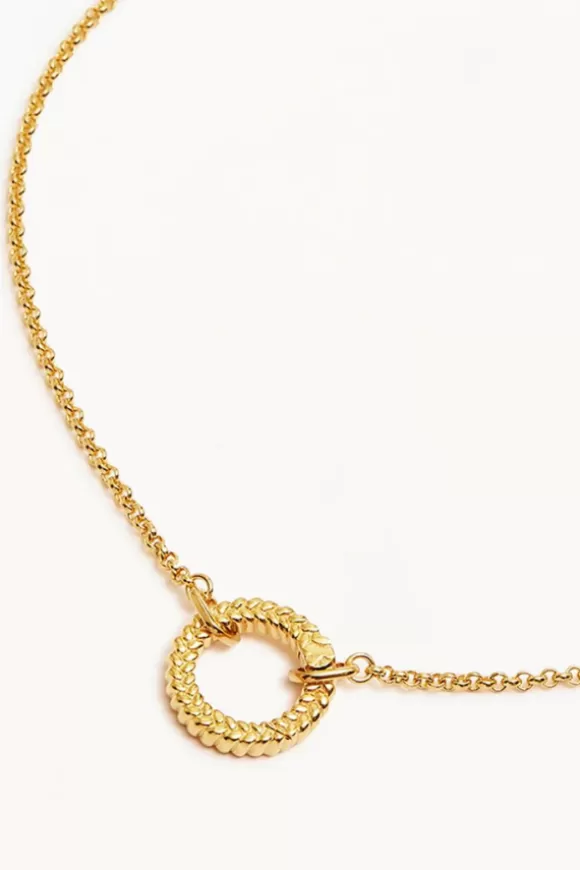 Women By Charlotte Necklaces-Gold Intertwined Annex Link Necklace