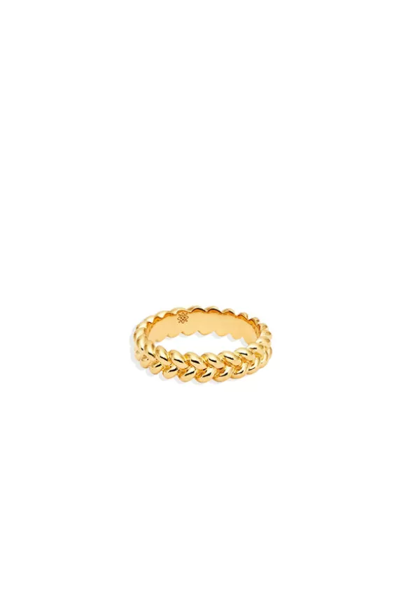 Women By Charlotte Rings-Gold Intertwined Ring