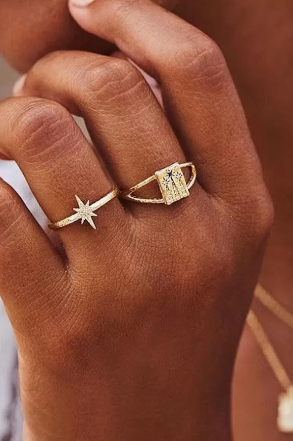 Women By Charlotte Rings-Gold Starlight Ring