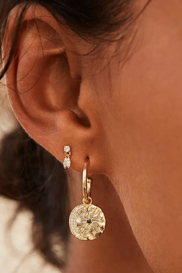 Women By Charlotte Earrings-Gold Wish Earrings