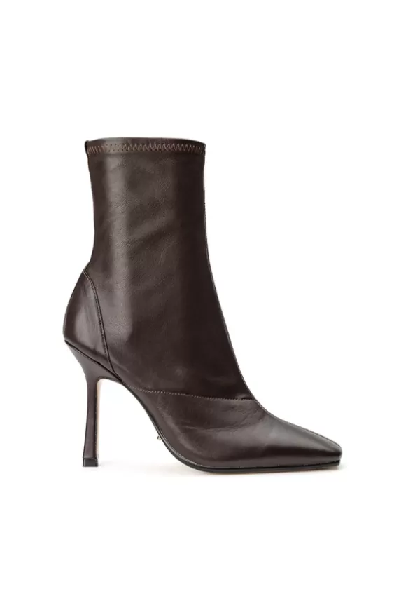 Women Tony Bianco Shoes-Halsey Chocolate Nappa 10.5Cm Ankle Boots