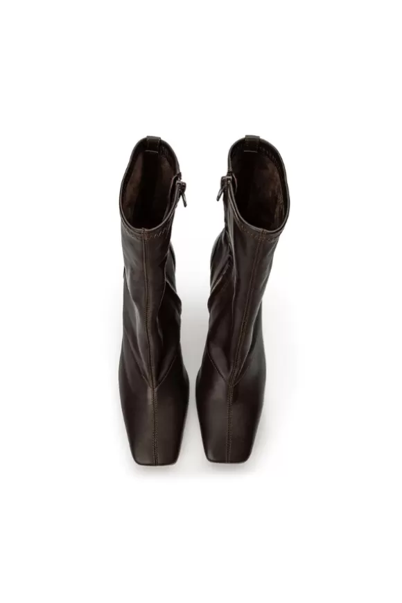 Women Tony Bianco Shoes-Halsey Chocolate Nappa 10.5Cm Ankle Boots