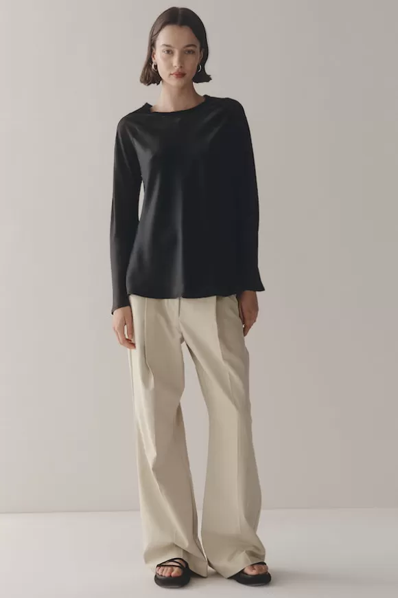 Women Marle Tops-Juniper Top Black