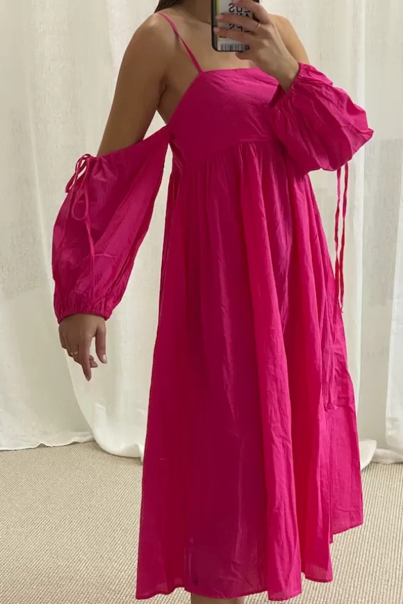 Women Devotion Dresses-Kythnos Dress Fushia 337