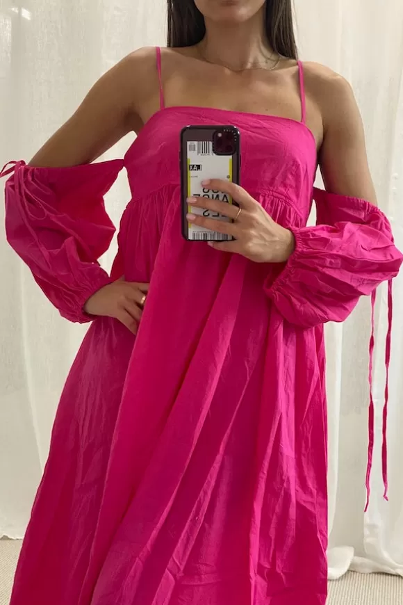 Women Devotion Dresses-Kythnos Dress Fushia 337