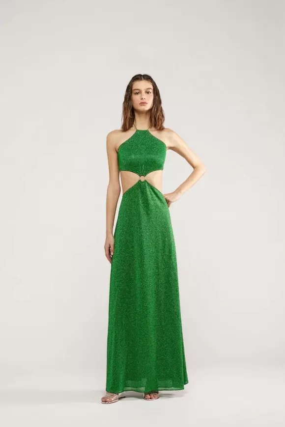 Women Oséree Dresses-Lumiere O Gem Cut Out Dress Emerald