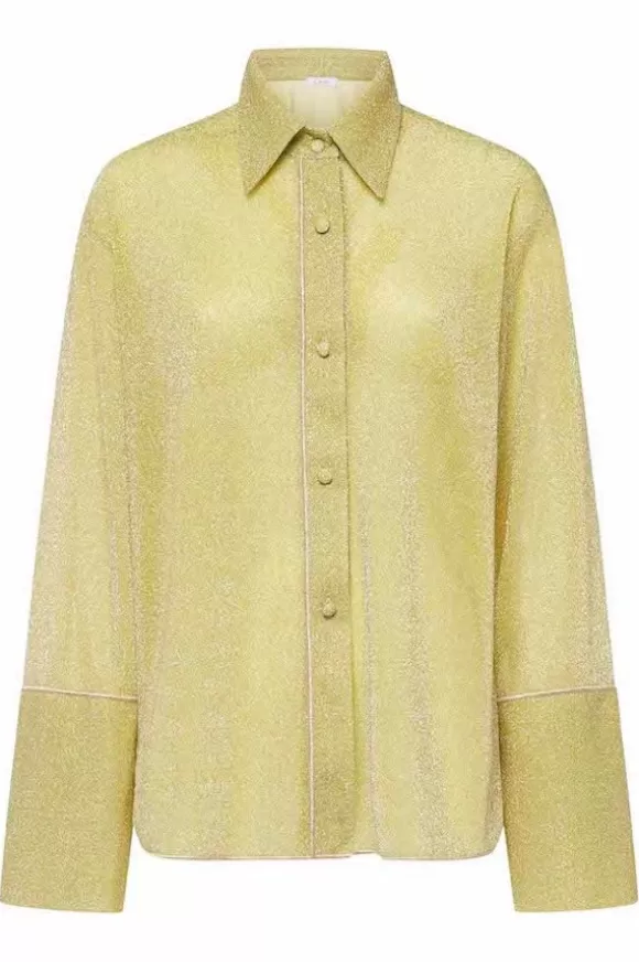 Women Oséree Shirts-Lumiere Sleeves Shirt Citron