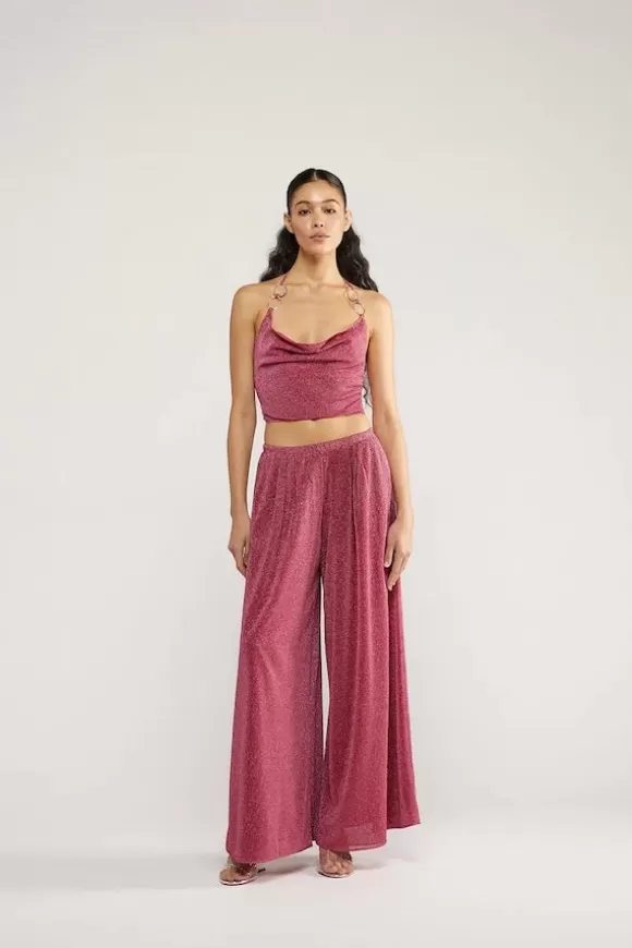 Women Oséree Pants-Lumiere Wide Pants Raspberry