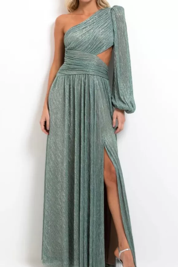 Women PatBo Dresses-Lurex One Shoulder Maxi Dress