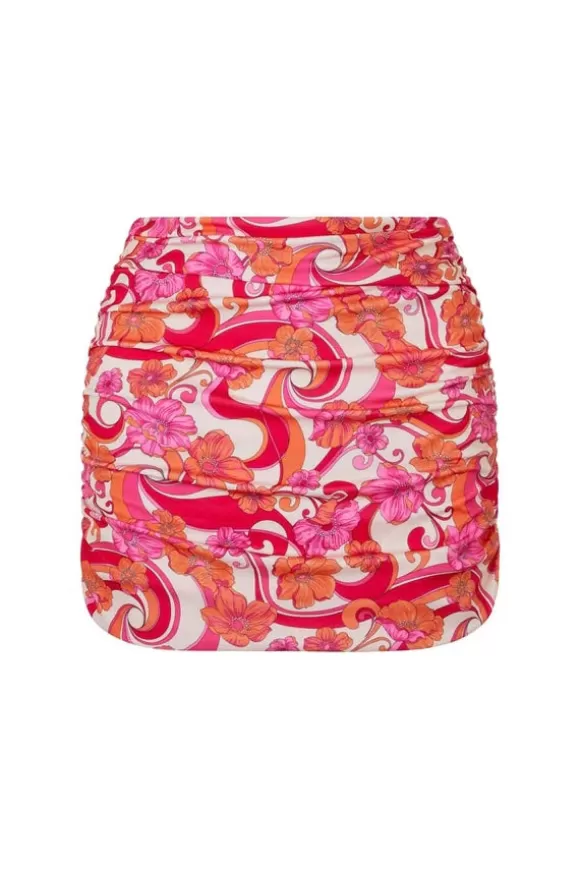 Women Cin Cin swim Skirts-Martini Mini Skirt Ultraviolet