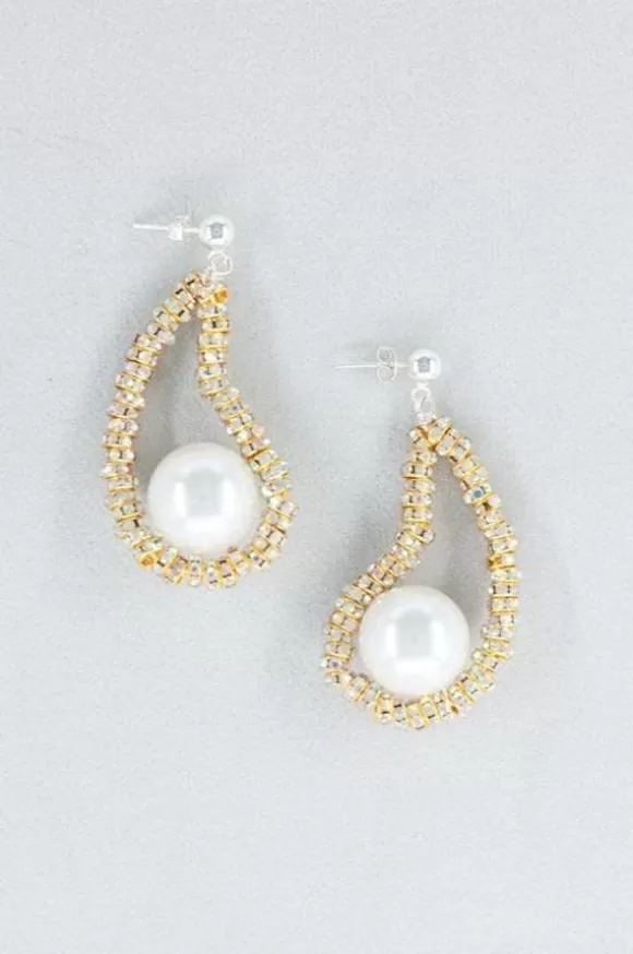 Women Pearl Octopussy Earrings-Mini Golden Oysters