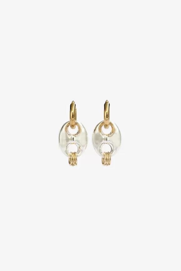 Women Enesea Earrings-Mixed Metal Link Earrings