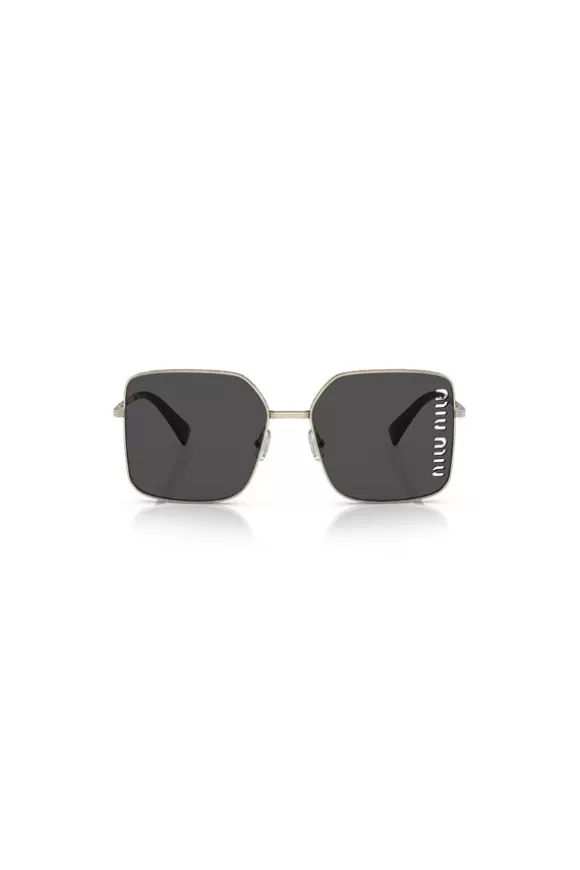 Women Miu Miu Eyewear-Mu 51Ys Pale Gold W/ Dark Grey