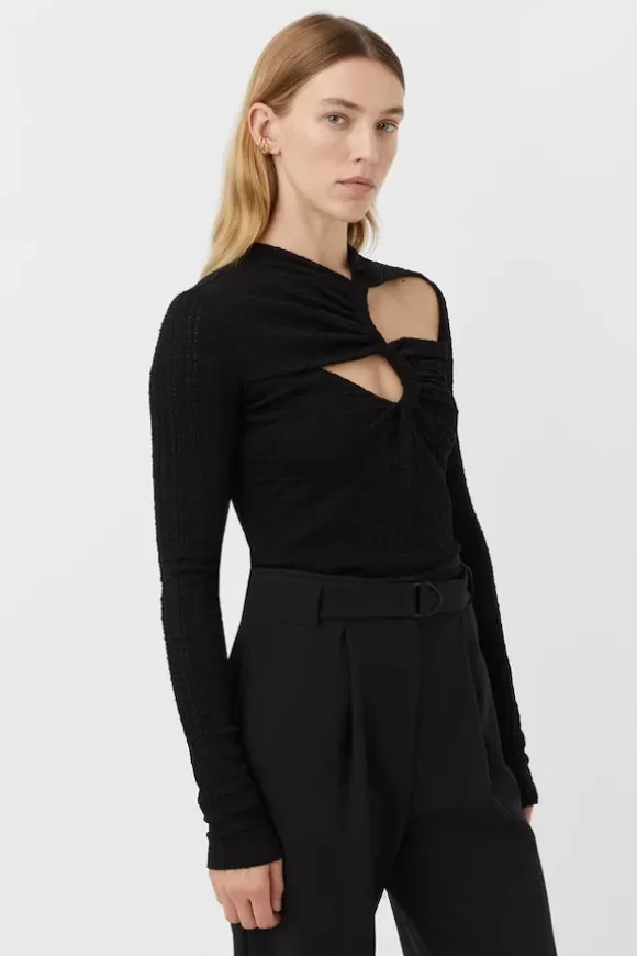 Women Camilla And Marc Tops-Nemesia Long Sleeve Top Black