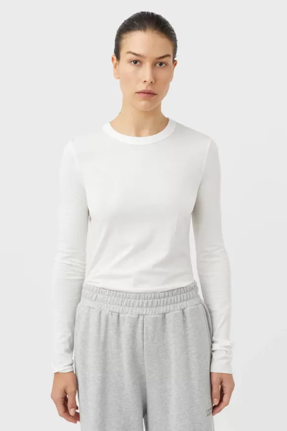 Women Camilla And Marc Tees-Park Lightweight Long Sleeve Tee White