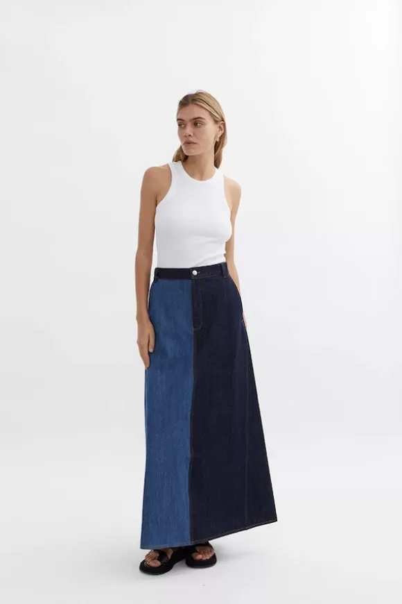 Women Blanca Denim-Quinn Maxi Skirt Denim