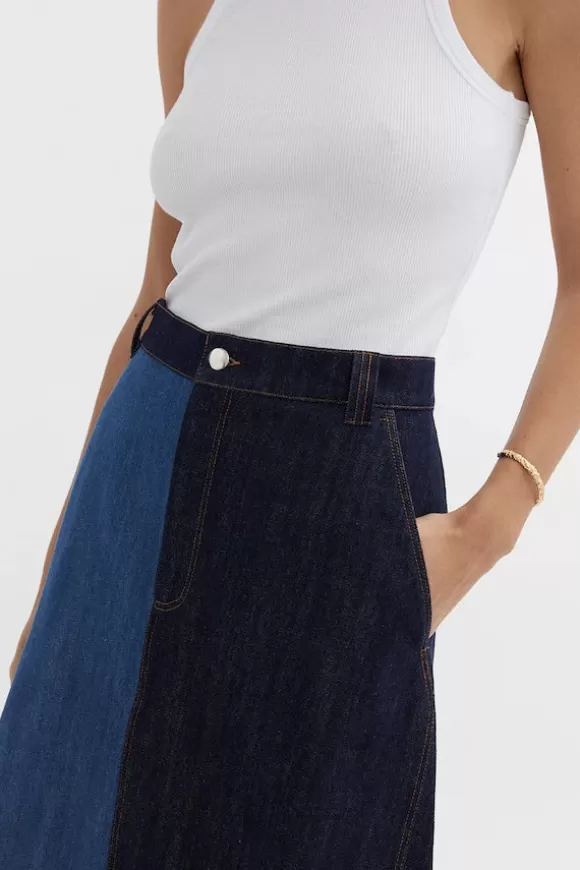 Women Blanca Denim-Quinn Maxi Skirt Denim