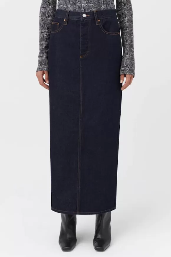 Women Camilla And Marc Denim-Renni Midi Skirt Indigo